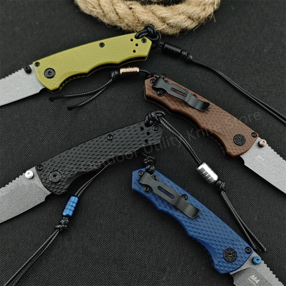 BM 290 Folding Knife 4 Color Aviation Aluminum Handle M4 Steel Blade High Quality Outdoor EDC Survival Camping Hiking Tools