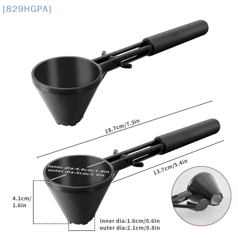 【HGPA】1Pcs Multi-Use Measuring Spoon FunnelReusable For Protein CoffeeBaby Formula Kitchen Gym Home Powder Scoop Kitchen Tools