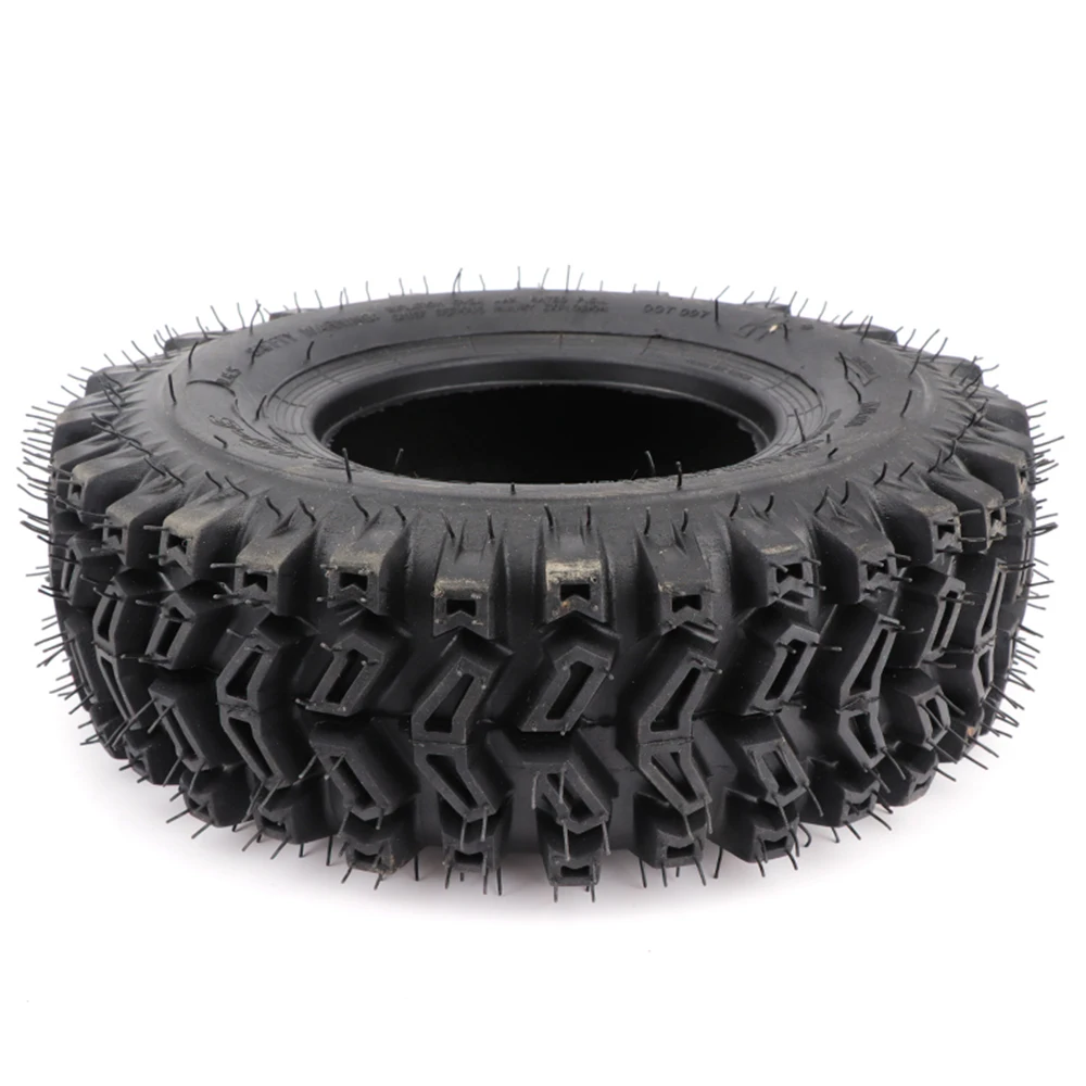 13x4.10-6 Vacuum Tire 6-inch Outer Tire for 47cc 49cc ATV Go Kart Snowmobile Snow Plow Wheel Motorcycle Sled Tool Cart
