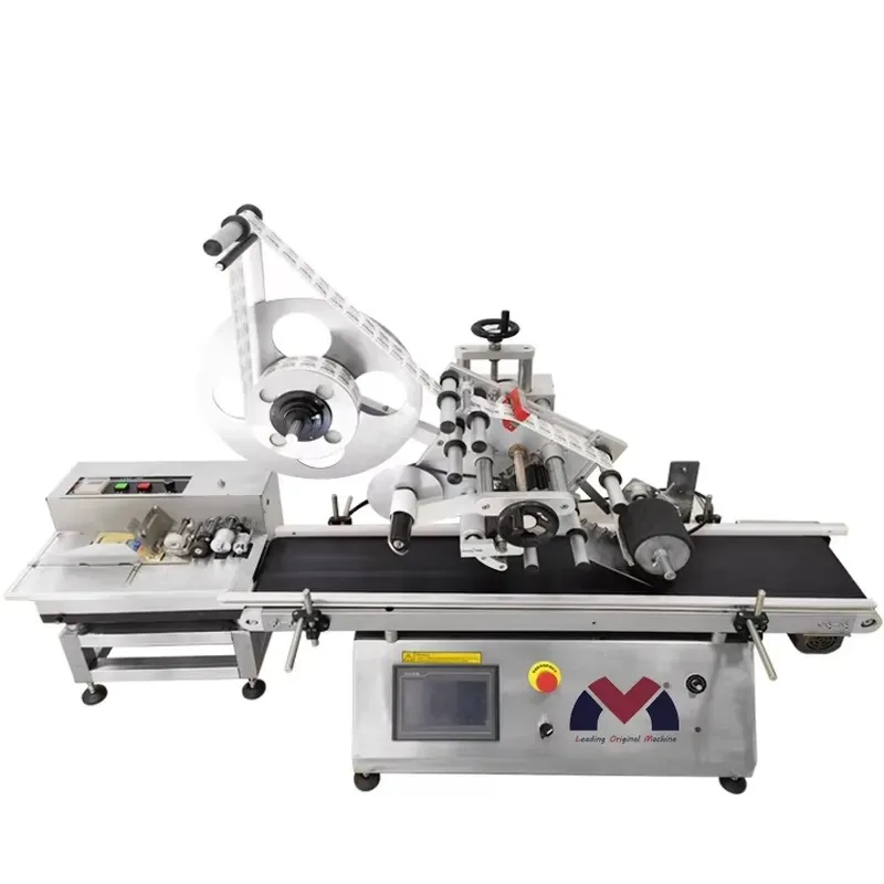 Factory Price Tabletop Automatic Bag Paging and Labeling Machine Flat Surface Labeling Machine