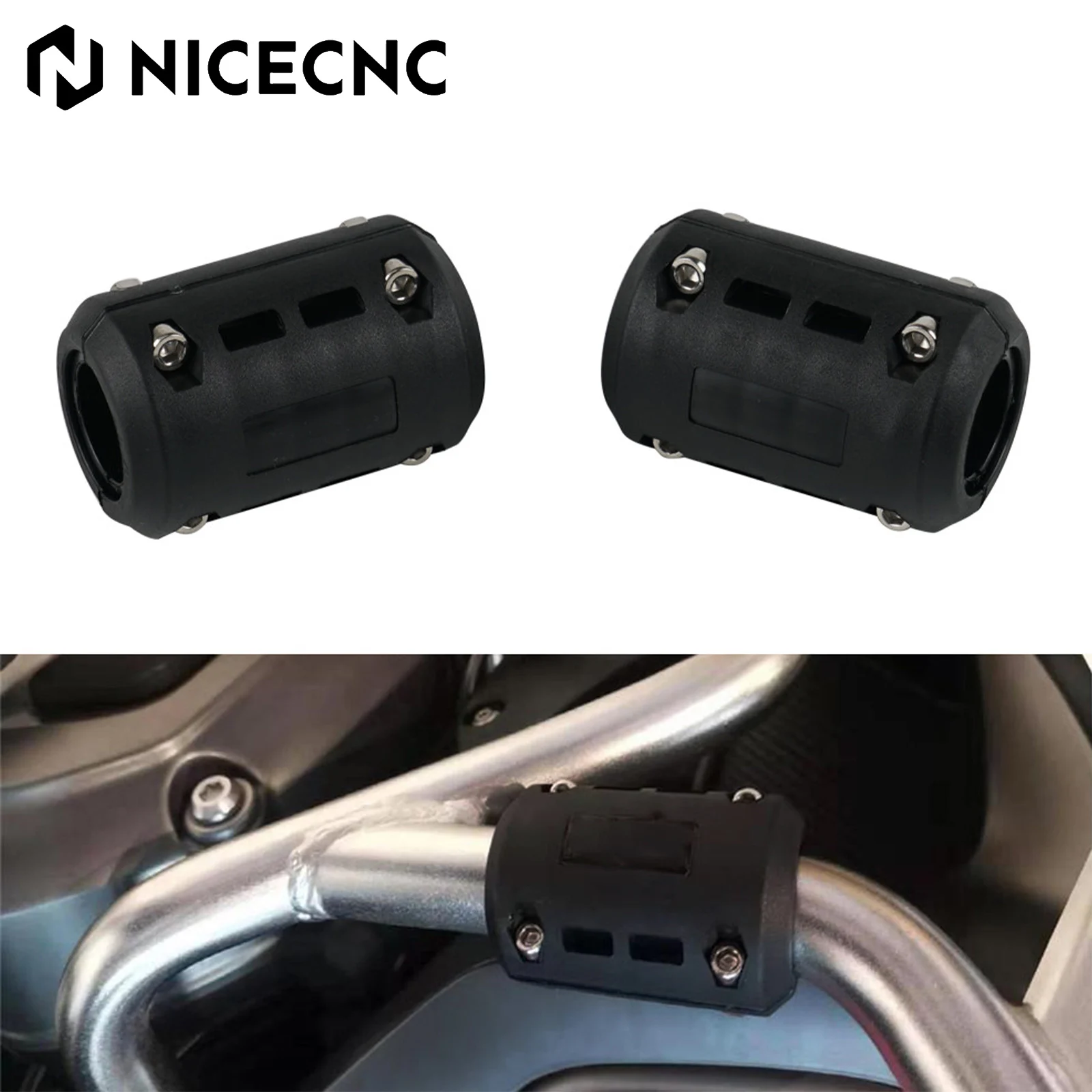 

22/25/28mm Crash Bar Guard Engine Bumper Blocks For BMW R1250GS R1200GS/Adventure KTM Honda Yamaha Suzuki Kawasaki Ducati