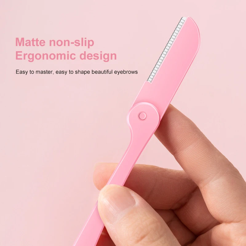 Eyebrow Trimmer Facial Hair Remover Female Eyebrow Trimmer Safe Shave Trimming Scissors Makeup Tool