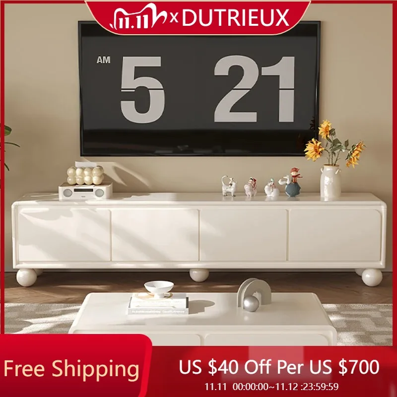 

Chinese Elegant Tv Consoles Cabinet Adjustable Space Savin Simple Organizer Tv Stands Decoration Cream Muebles Home Furniture
