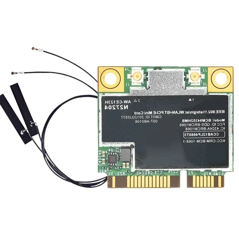 BCM94352HMB Wireless Card BCM94352HMB Wireless Network Card 2.4G/5G Dual Band Bluetooth 4.0 Network Card Built In Antenna