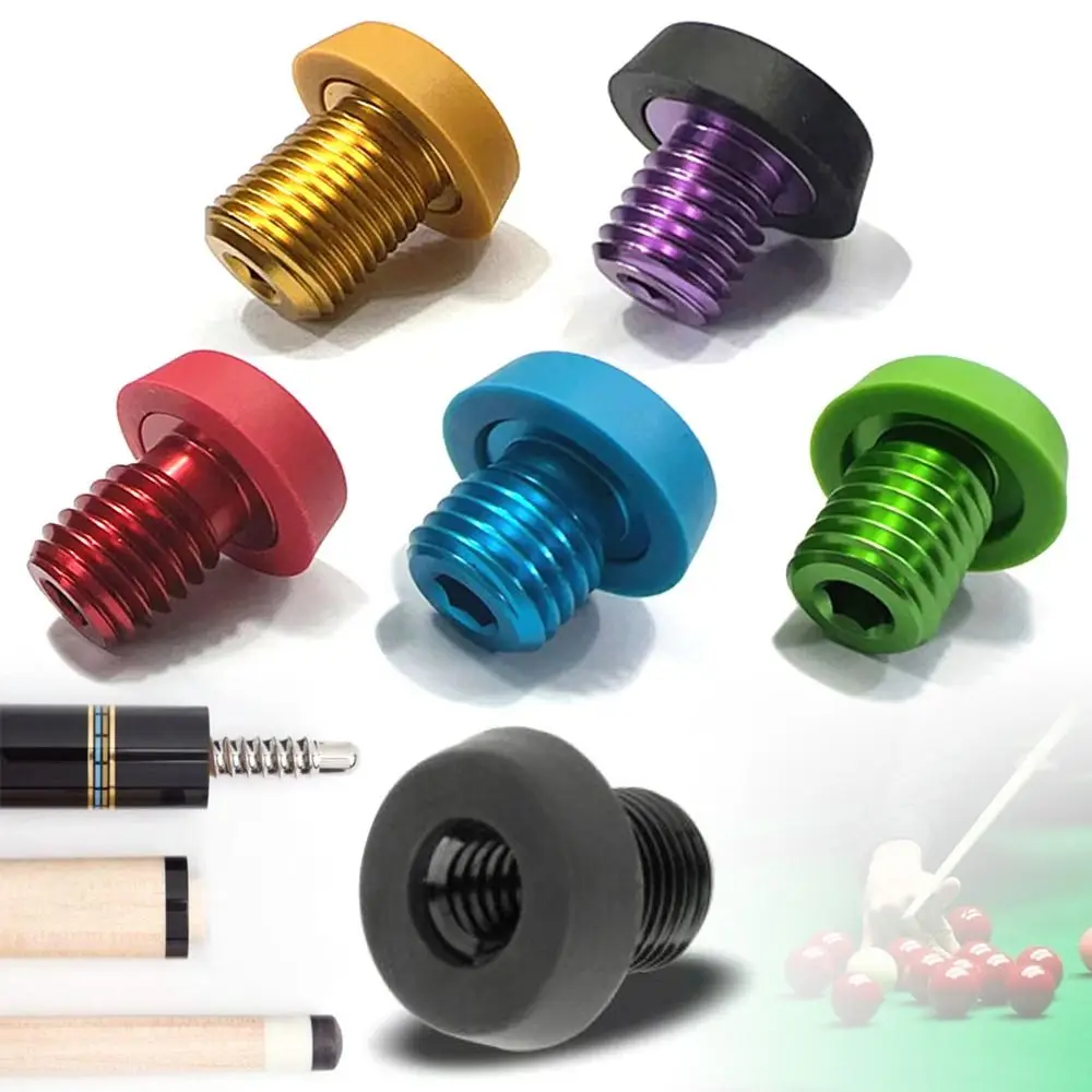 1Pcs Billard Verlängerung Zubehör Billard Queue Stoßstange Untere Abdeckung Block Butt Zurück Stecker Schraube für MEZZ/Universal/HOW/PERI