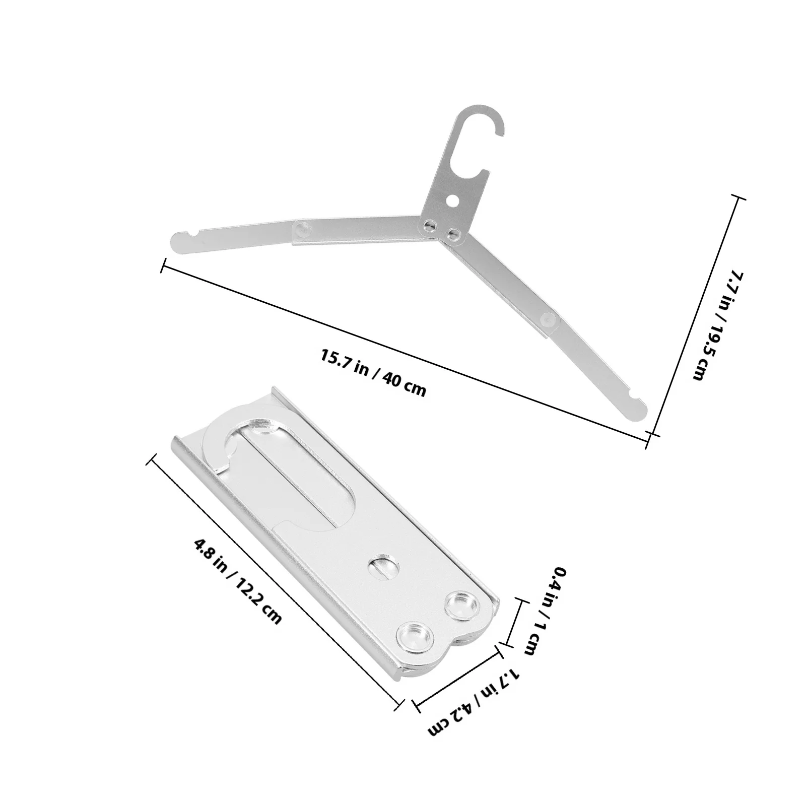 Cintres pliables de voyage en métal robuste, 3 pièces, gain de place, organisateur de vêtements Portable, placard, chemise, pantalon, chaussettes
