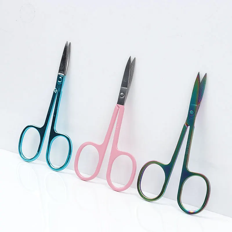 Eyebrow Trimmer Scissor Beauty Women Eyelash Scissors Stainless Steel Facial Hair Remover Manicure Scissor Nail Cuticle Tools