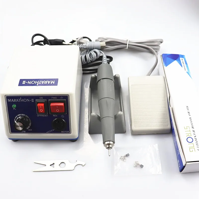 STRONG 210 Dental Lab  LAAOVE Micromotor Machine N3 + PRO 105LN 50000RPM handpiece Straight Contra Angle Handpiece