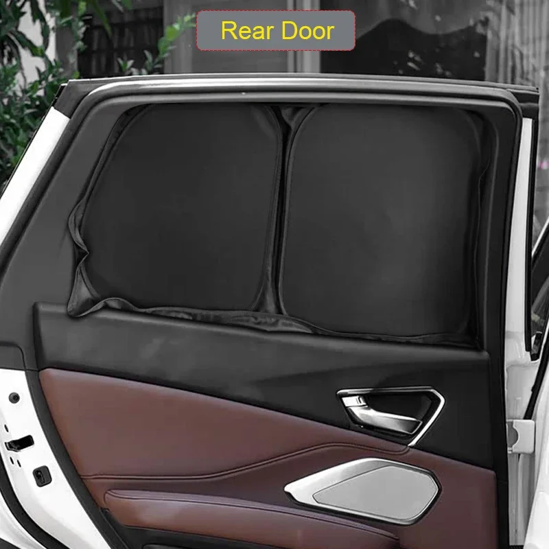 Picture 5: Car Black Window Privacy Sunshade Auto Anti-UV Heat Insulation Protect Cover Interior Accessory For ACURA RDX TC1 2018-Present