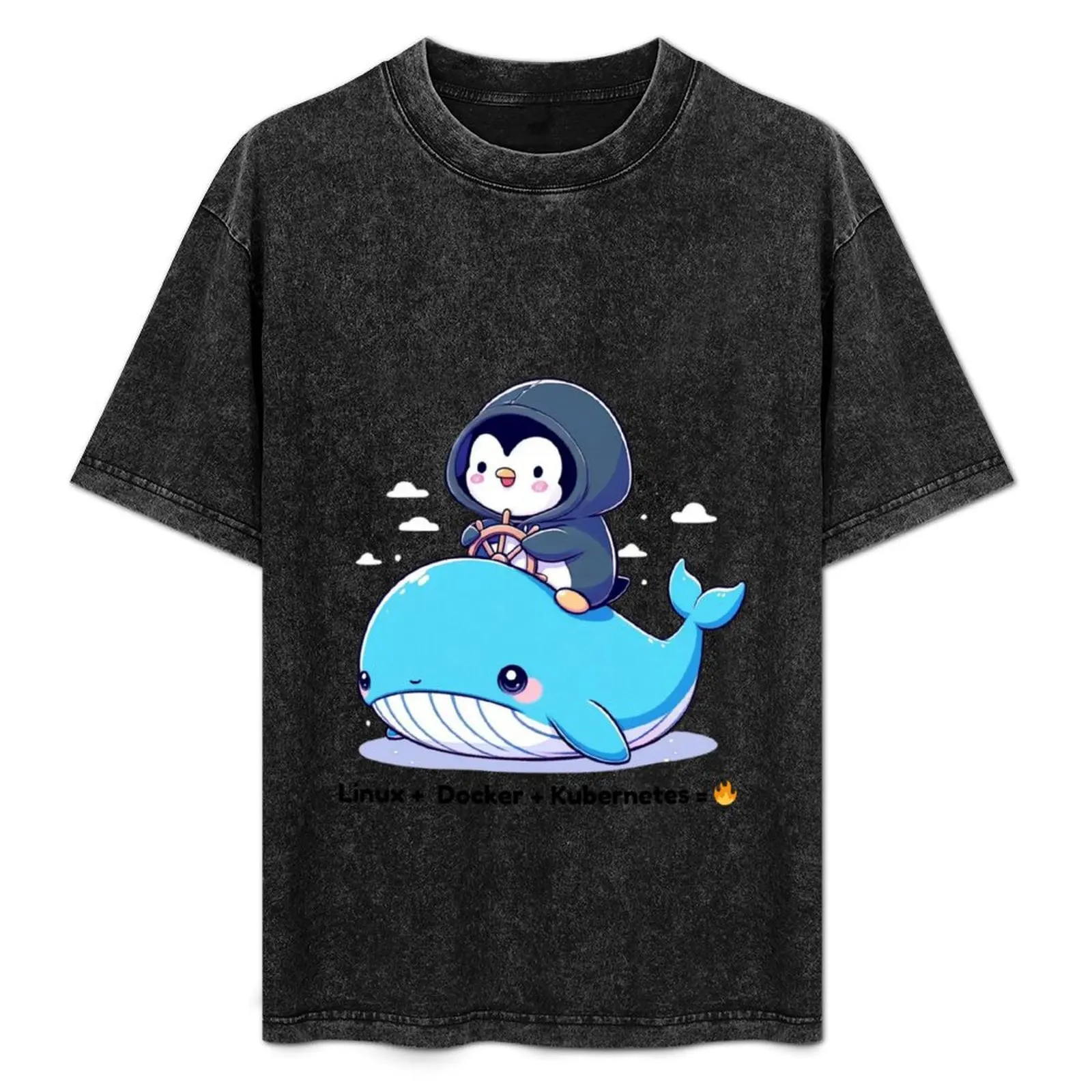 

Linux + Docker + Kubernetes =  T-Shirt custom shirt plus size clothes compression shirt men