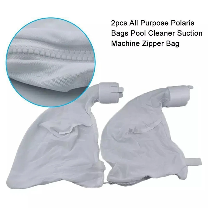 5 Pack Zippered Bag Replacement Fits For Polaris 360, 380 Swimming Pool Cleaner All Purpose Filter Bag