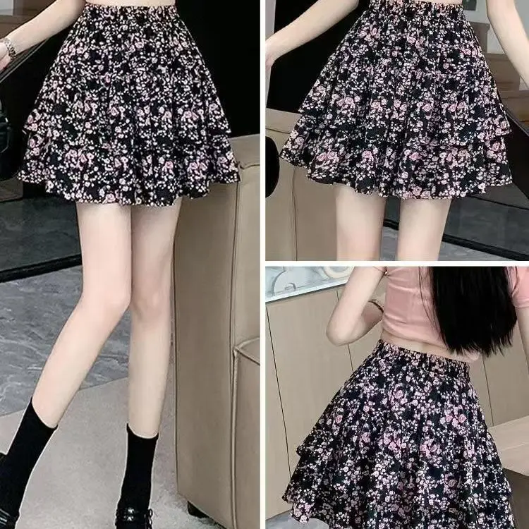 

Юбки женские, фонарики из органзы, труба со вставками, балетный отдых Fairycore, мечтательный ангельский изящный художественный показ, принцесса-подросток