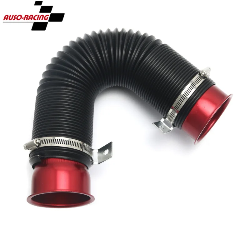 1MFlexible Automobile Engine Cold Air Intake Hose Inlet Pipe Conveying Pipe with Joint and Bracket