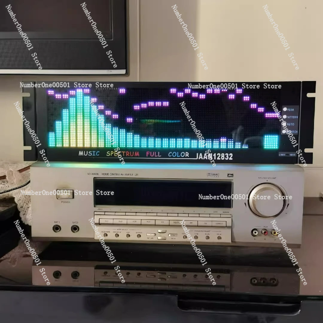 

1U2U3U Стойка Музыкальный спектр Пульт дистанционного управления Голосовое управление Проводное управление Анимационные часы Полноцветный RGB Ритм Свет Лихорадка Свет