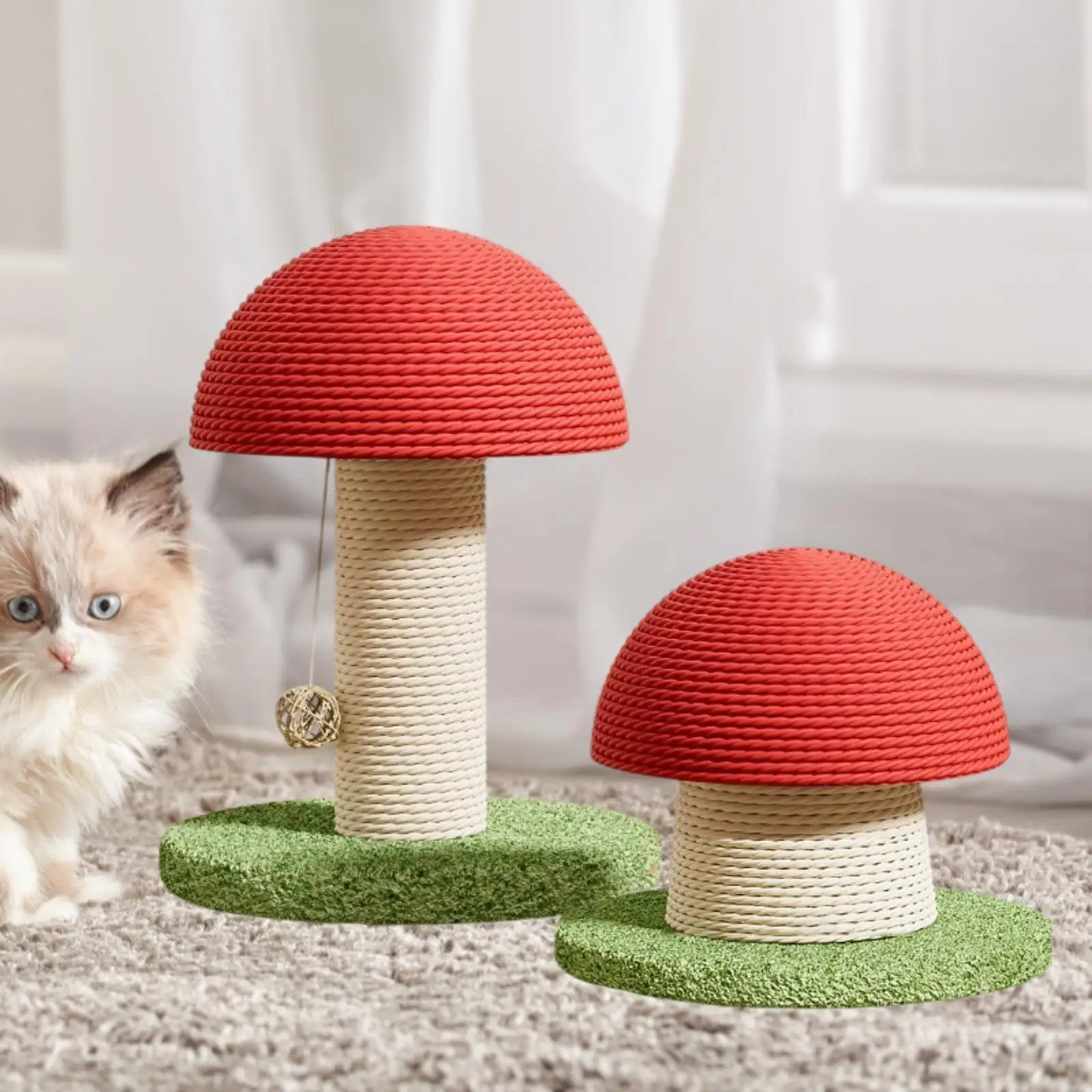 قطعتان من أعمدة الخدش للقطط لحماية أثاثك في الداخل