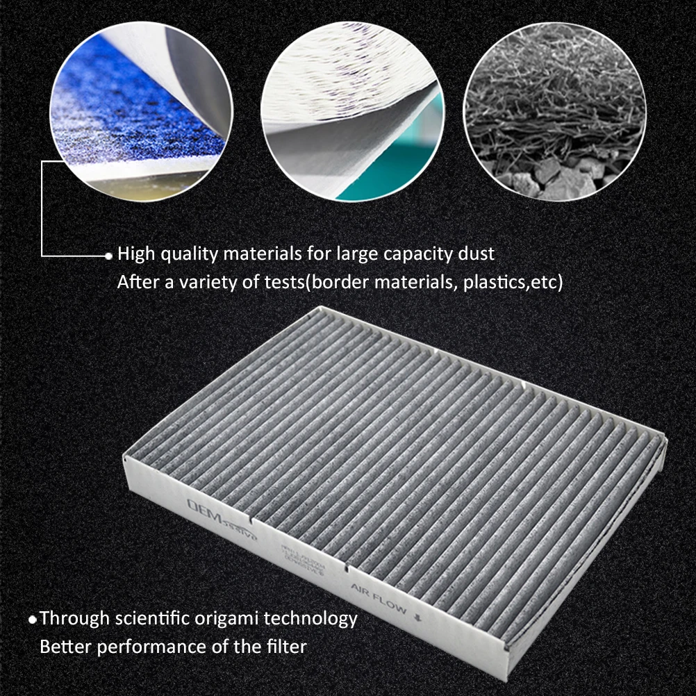 Car Pollen Cabin Air Filter For Volkswagen VW New Beetle Golf 4 Bora Polo Lupo Audi A3 TT Skoda Octavia 1J0819644A JZW819653