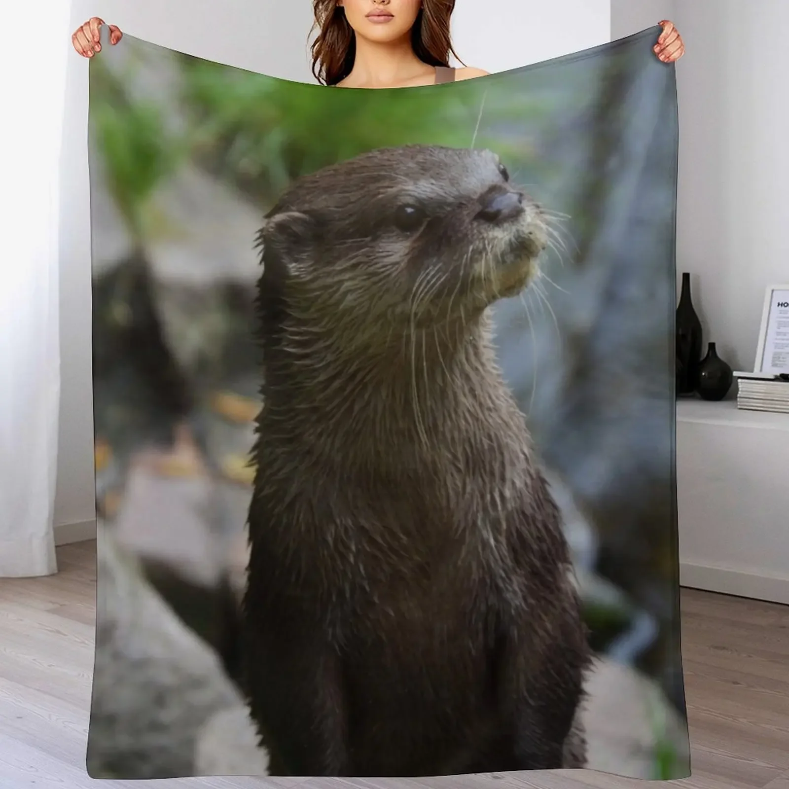 

Otter Closeup Throw Blanket Beautifuls Blankets For Baby Luxury Personalized Gift Blankets