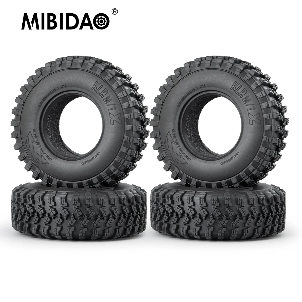 

MIBIDAO 4 шт. Резиновые Колесные шины 1,9 дюйма 106*38 мм для TRX-4 Axial SCX10 90047 D90 TF2 1/10 RC Гусеничный автомобиль модель обновленные детали