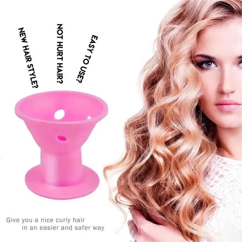 10/20Pcs Mushroom Hair Curlers Soft Silicone No-Heat Wave Formers Non-Slip DIY Hair Styling Rollers