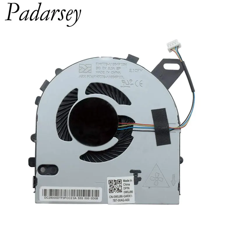 Сменный вентилятор охлаждения процессора Padarsey для ноутбука Dell 15 7560 15-7560 Vostro 5468 5568 серии DC28000ICR0 0W0J85 W0J85