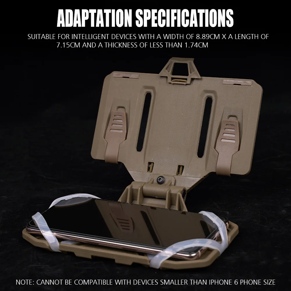 Mobile Phone Rack Tactical Chest Bag Map Case Admin Panel Airsoft Gear Outdoor Molle Folded Iphone Navigation Board