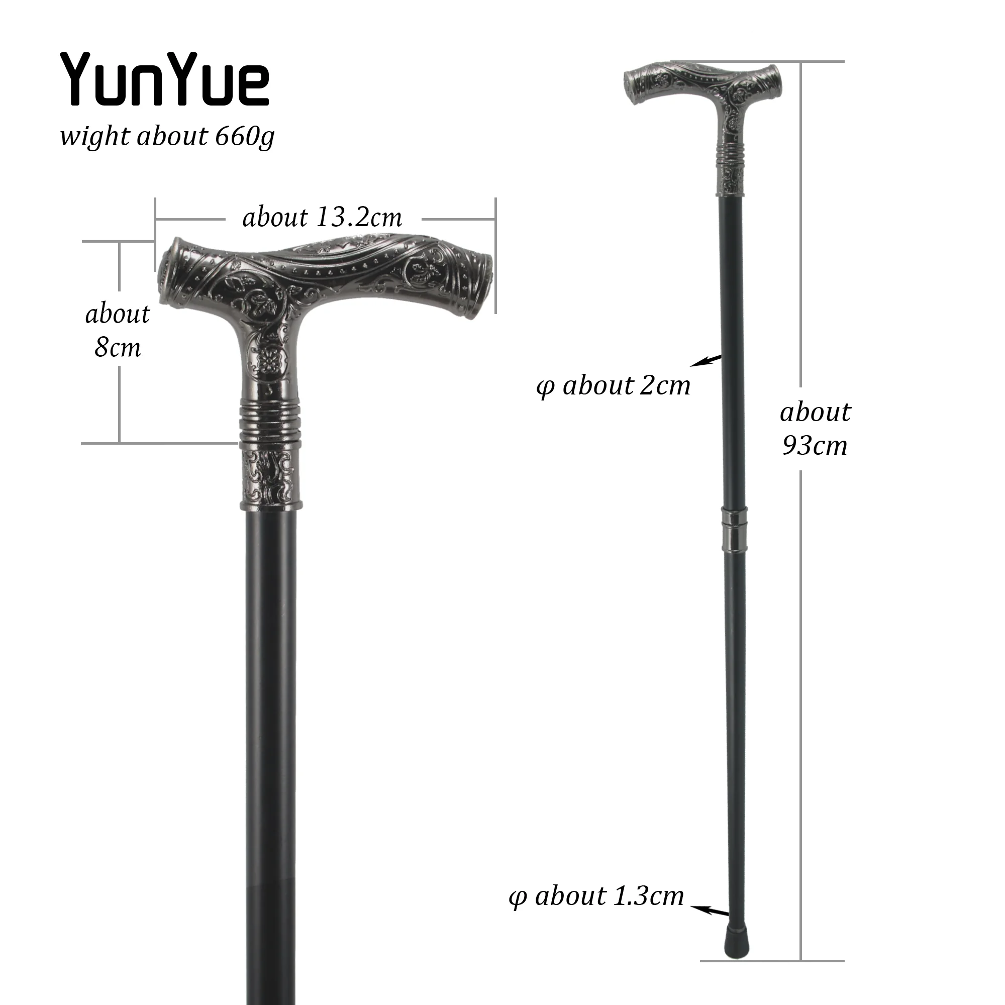 فضي ذكر النسر رئيس زهرة الإغاثة عصا للمشي شهم موضة أنيقة عصا للمشي تأثيري فيلم الدعائم حفلة عصا للمشي