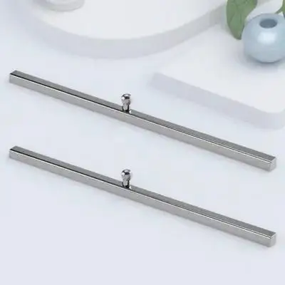 2Pcs White Steel Paperweight Chinese Calligraphy Paperweight Stainless Steel Moisture Proof Desk Paper Weight Calligraphy