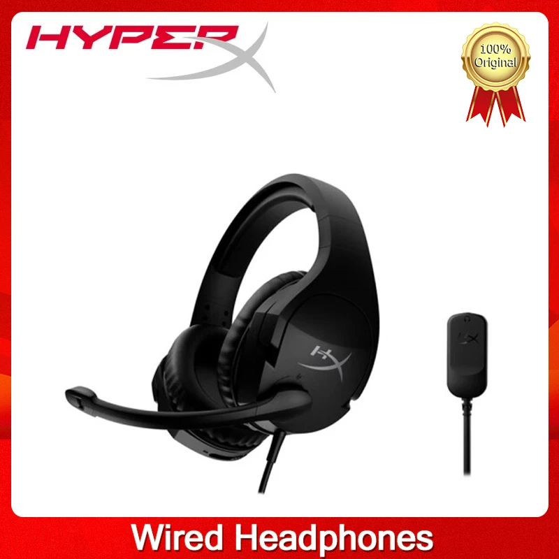 HyperX Cloud Stinger S Gaming Headset For PC Virtual 7.1 Surround Sound Lightweight Swivel-to-Mute Noise-Cancelling Microphone