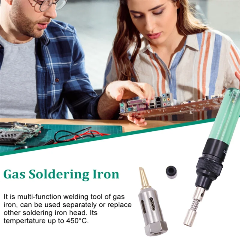 

LICE-1300℃ Celsius Butane 4 In 1 Gas Soldering Iron Cordless Butane Gas Welding Pen Welding Pen Burner Welding Soldering Kit A+B