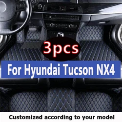 Car Floor Mats For Hyundai Tucson NX4 2024 2023 2022 2021 Auto Interiors Accessories Foot Rugs Products Automobiles Covers Parts