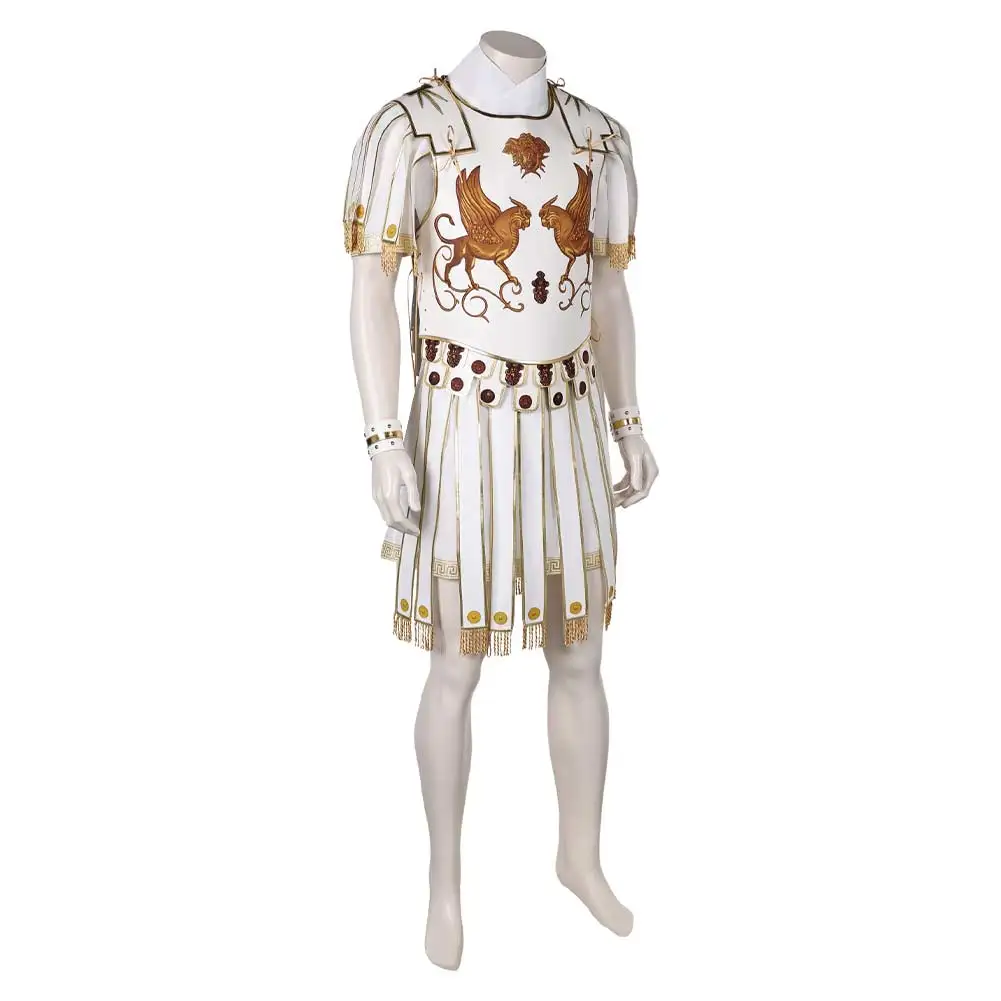 Marcus Cosplay Gladiator Disguise Costume Adult Men Medieval Battle Vest Belt Outfits Halloween Carnival Party Fantasy Suit