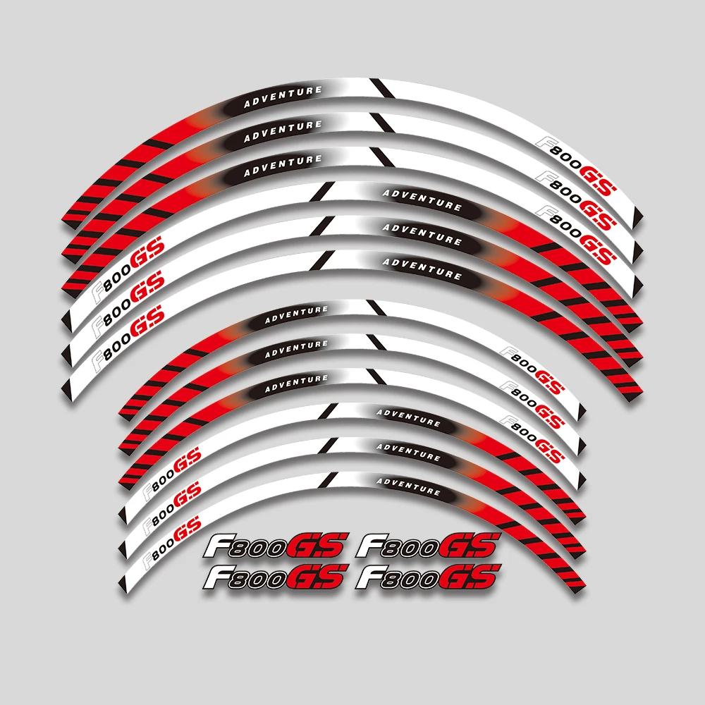 

21″17″ Motorcycle Wheels Sticker Rim Tire Reflective Stripe Accessories Decals Set For BMW f800gs F800GS F 800GS F 800 GS