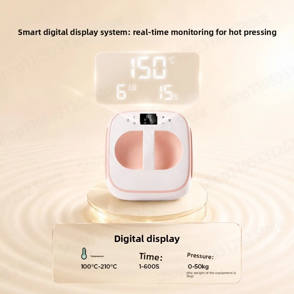 10 Inch Heat Press Machine with Screen Fast Even Heating Sublimation Temperature Countdown Function