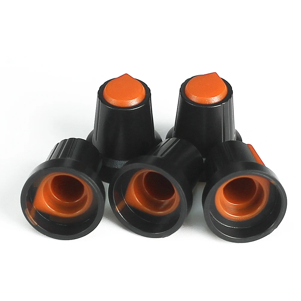 10 pçs wh148 ag2 potenciômetro interruptor botão tampa 15x17mm laranja plástico botões kit lidar com ameixa