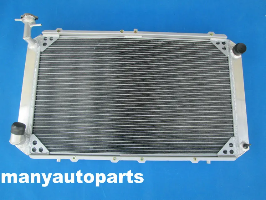 Legering radiator & blauwe slang VOOR NISSAN Patrol Y60 GQ 2.8L RD28T Turbo Diesel 1994-1997 1995 1996