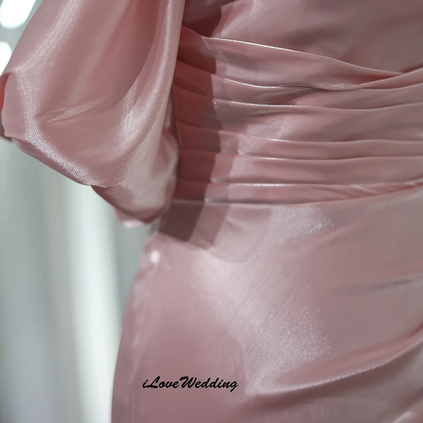 Maßgeschneiderte rosa schulterfreie Ballkleider, elegante Hochzeitspartykleider für Damen, Meerjungfrauen-Abendkleider, Maxikleider