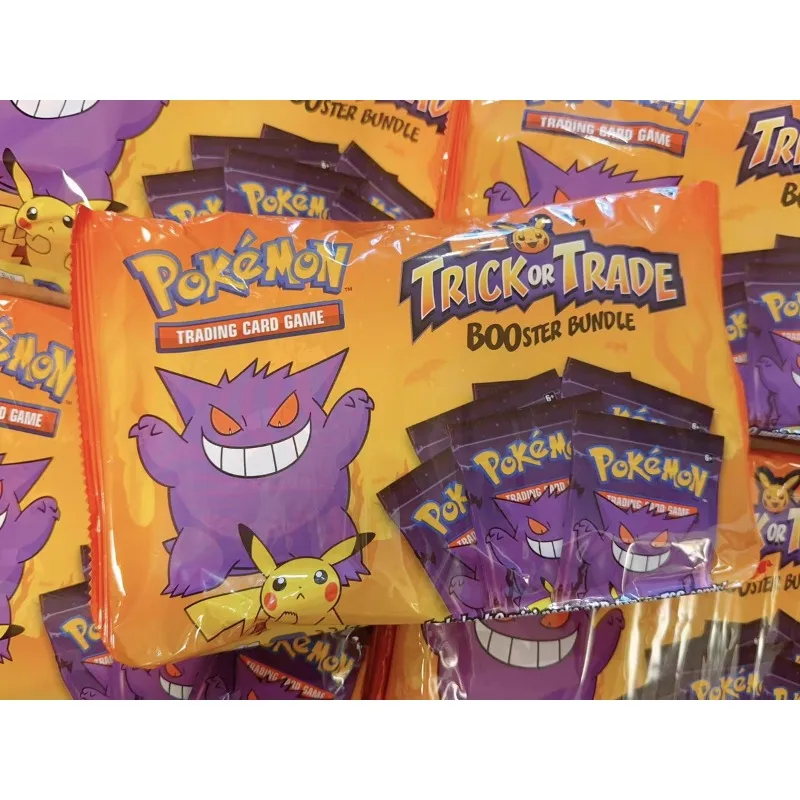 Original Pokemon Card PTCG American Version Halloween Souvenir Cards Pack Trick or Trade