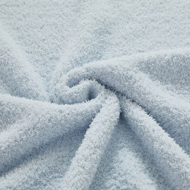 

Fuzzy Downy Knitted Throw Blanket Air Conditioning Room Sofa Bed Breathable Stripe Hairy Microfiber Quilt Blankets