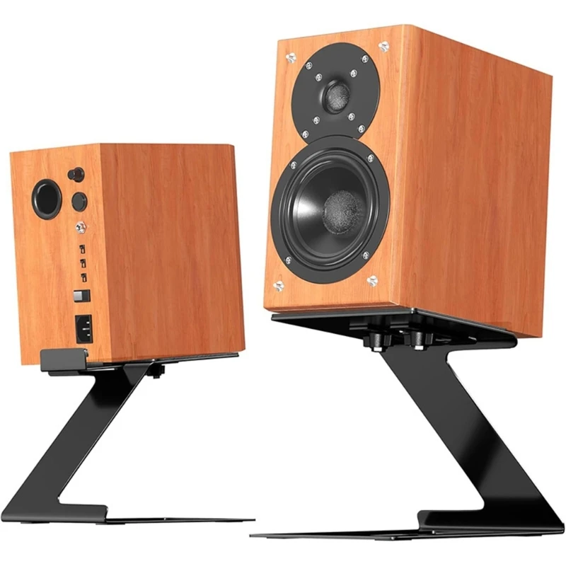 

Metal Bookshelf Speaker Stands Desktop Speaker Stands Support 22lbs 6° Incline Speaker Stand Better Audios Experience