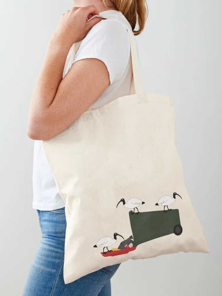 

Сумка-шоппер с изображением курочек, обедающих на море, синяя, большая, для женщин, для университета, для мужчин