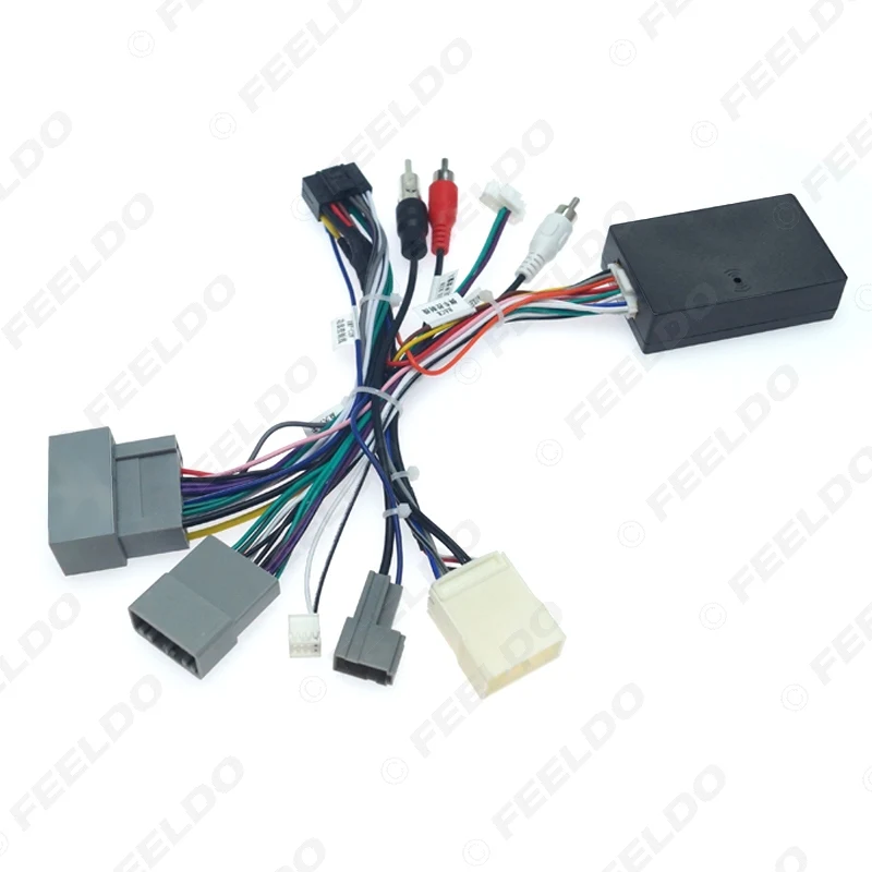 Car Audio Radio CD Player 16PIN Android Power Calbe Adapter For Honda Civic CRV Media Wiring Harness