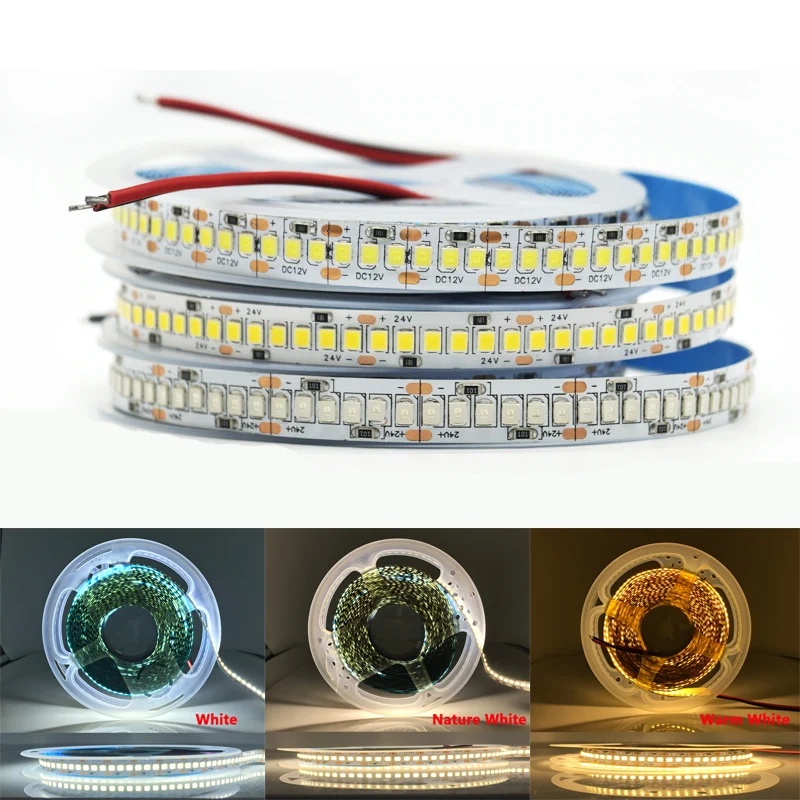 

SMD 2835 Led Strip Light 5 12 24 V Volt 5M 300/600/1200 LEDs Waterproof DC 5V 12V 24V Led Strip Light For Home Decor Living Room