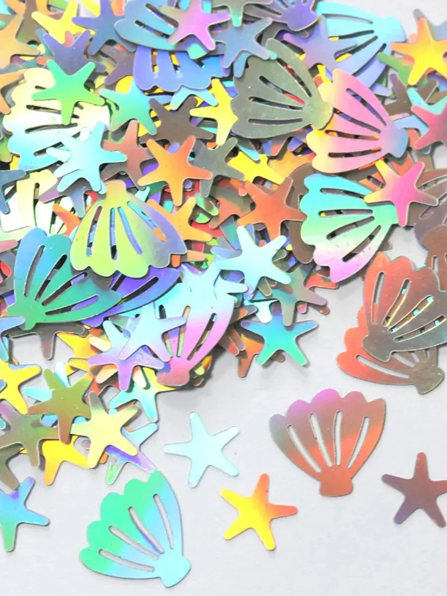 Seastar coquille conque confettis thème sirène sous la mer enfants fête d'anniversaire bricolage fournitures de baby shower