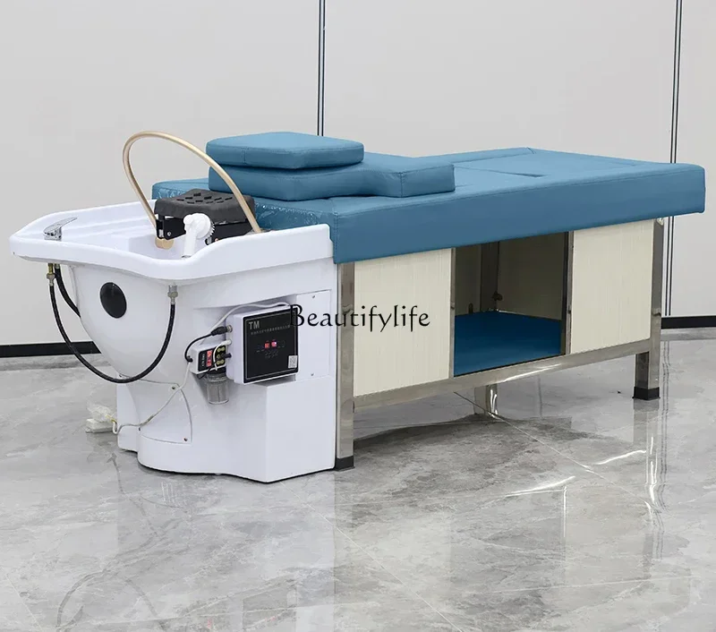 كرسي شامبو للعلاج بالرأس من LThai، سرير علاج لتدليك الجسم بالكامل وتبخير الدورة الدموية