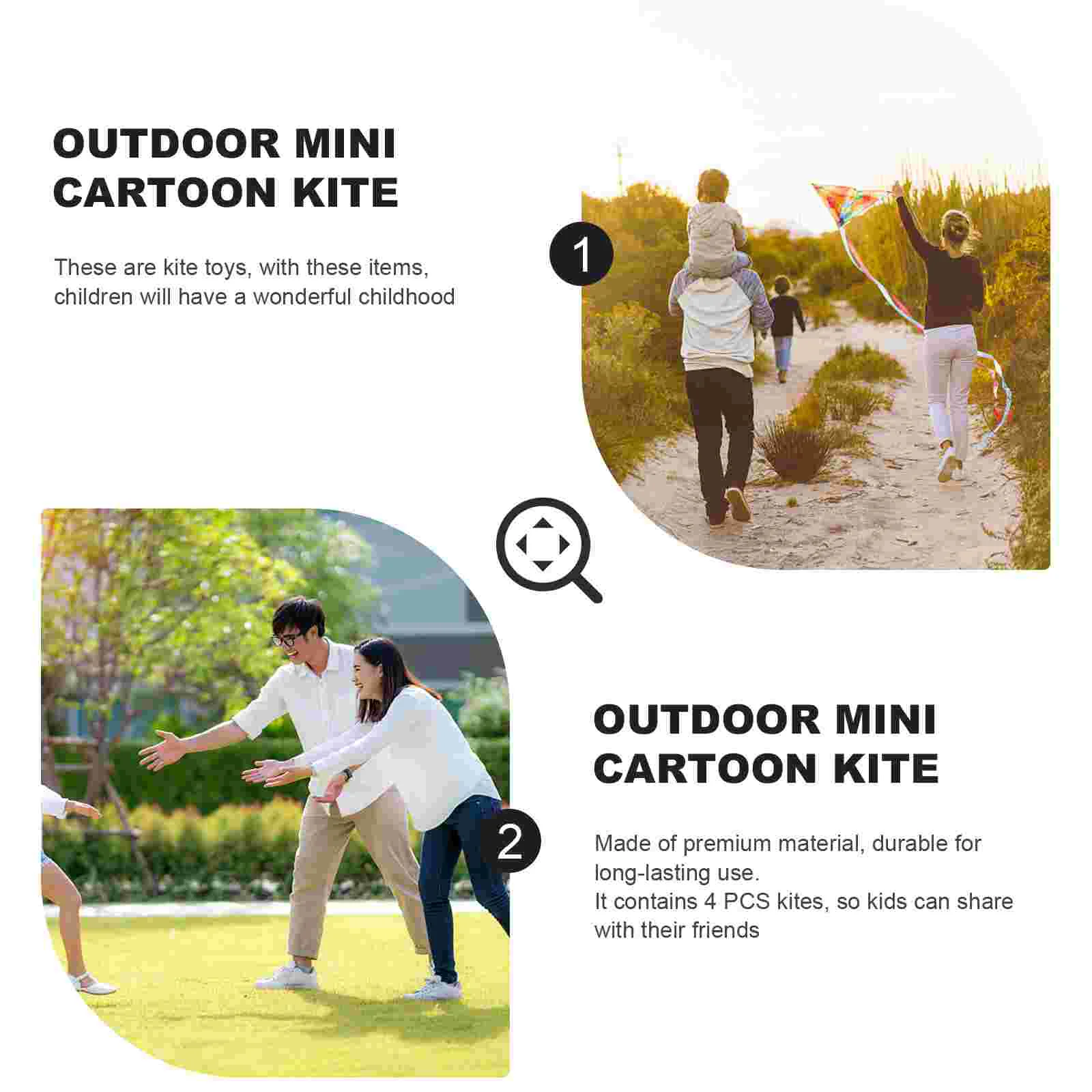 Mini Cartoon Kite Outdoor Toy Kid Toys Kites for Kids Teaching Small Children’s