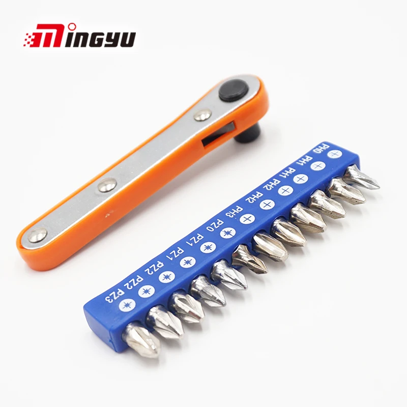 

11pcs Ratchet Screwdriver Set Hex Phillips Slotted Screwdrivers Bits Forward And Reverse Multifunction Screw Driver Hand Tool