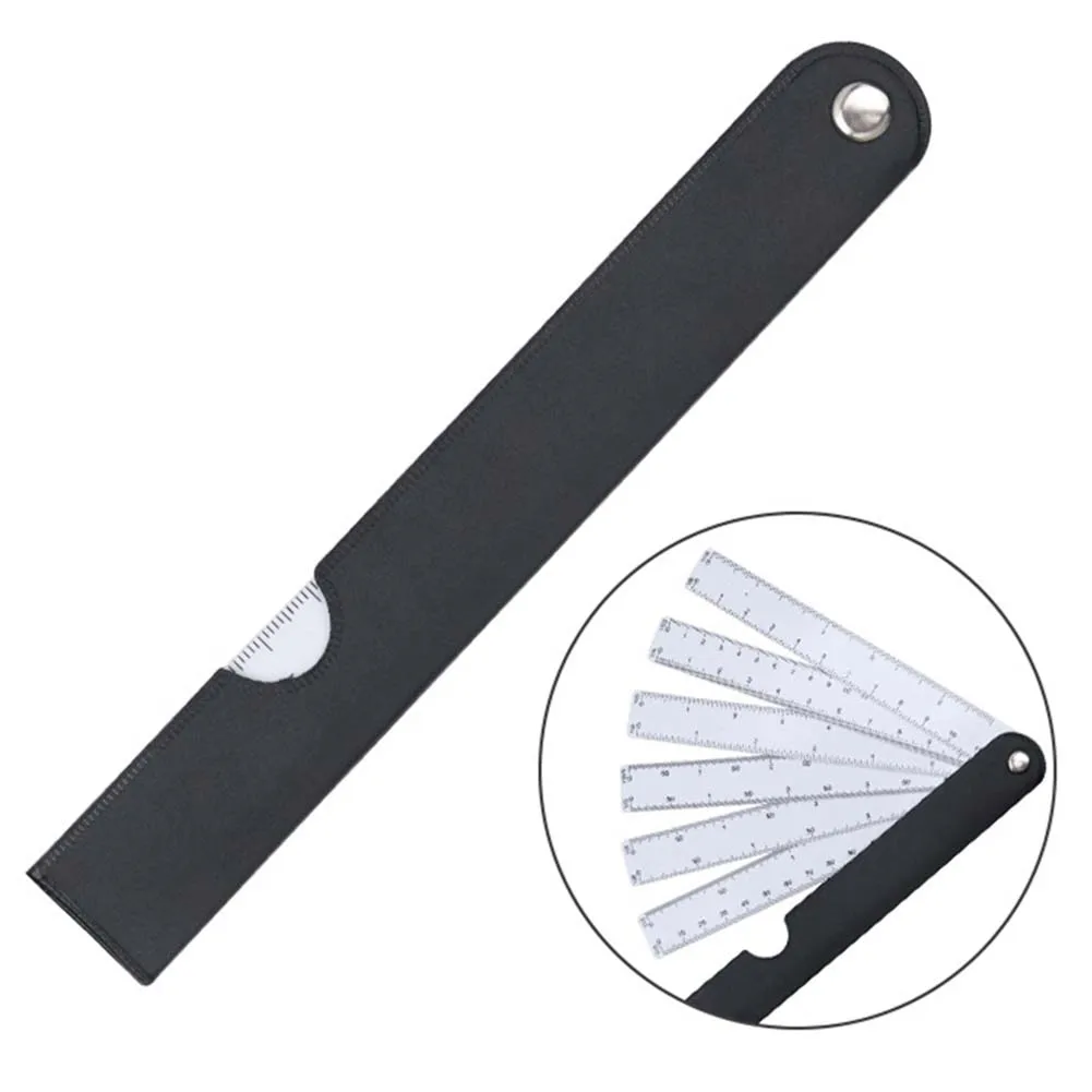 Fan Shape Scale Ruler With 6 Blades Engineering Multifunctional Foldable Rulers Versatility For All Your Engineering Projects