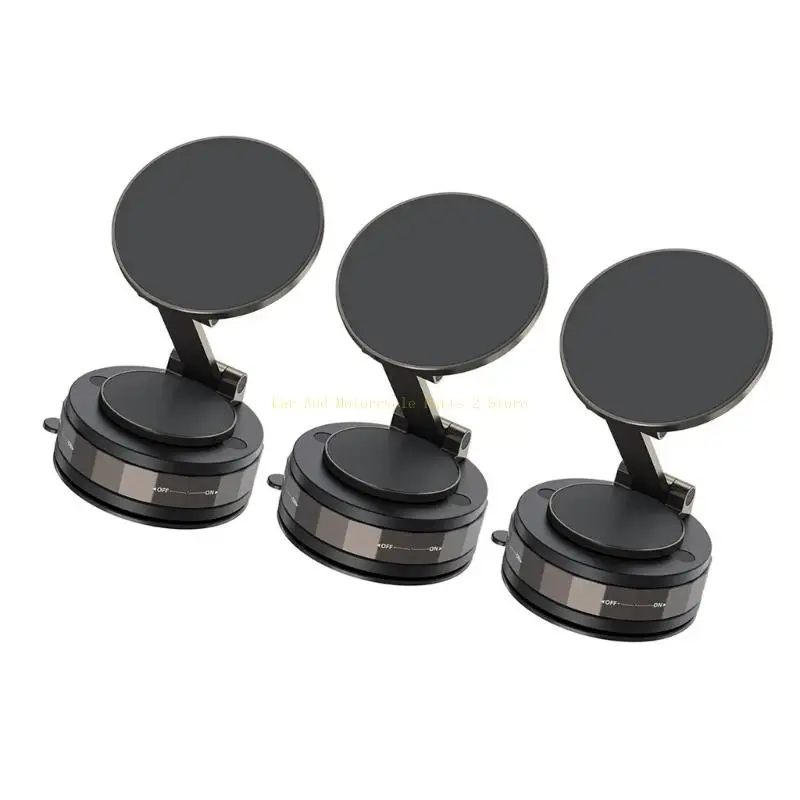 Universal Car Phone Mount with 360 Degree Adjustable Arm & Secure Vacuum Suction Cup for Stable Navigation