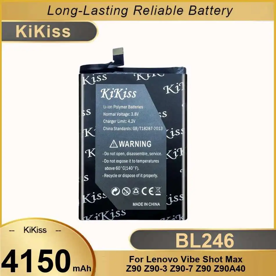 

BL246 Long-Lasting For Lenovo Vibe Shot Max Z90 Z90-3 Z90-7 Z90a40 4150Mah Durable Mobile Phone Battery