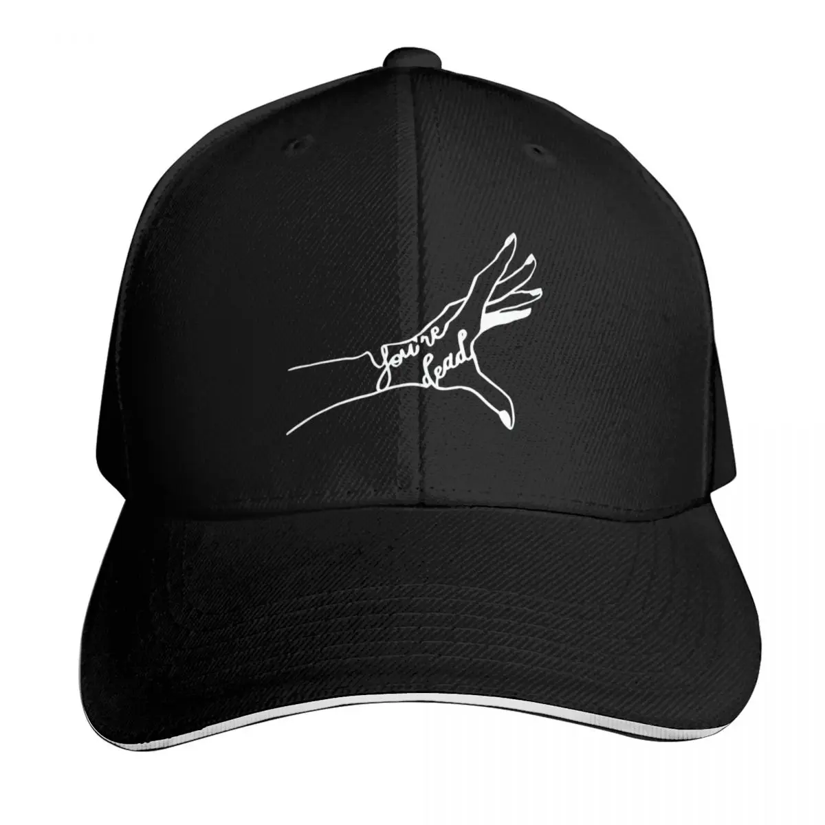 Deadly Reach Line Art Baseball Cap Breathable Mesh Back Adjustable Buckle Closure Moisture Wicking Quick Dry